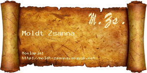 Moldt Zsanna névjegykártya
